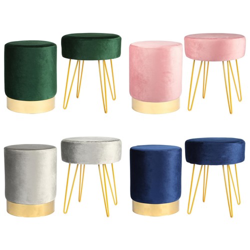 Set poggiapiedi pouf rotondo - set, e