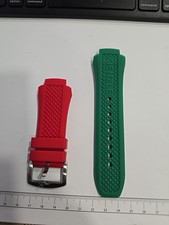 Cinturino Kienzle X Poseidon Xl Primo Modello  Ansa 19 mm Larg 30 mm Verde Rosso