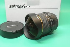 Walimex Pro Fish-Eye 8 mm f3,5 CS per Canon EOS DSLR ottimo 2 anni di garanzia/rivenditore