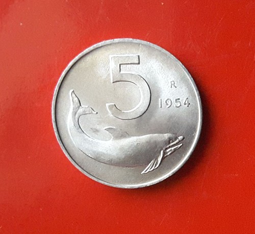 Lire 1954 firma distante con - lire,
