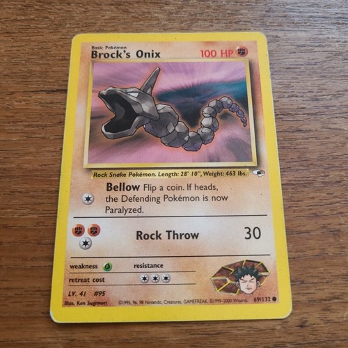 Brock onix 132 gym heroes - onix,