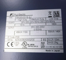 FUJI FRN30VG1S-2J Inverter