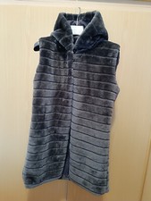 Risskio - Smanicato in pelliccia sintetica con cappuccio da donna - Grigio