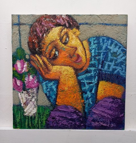 Quadro dipinto figura olio - quadro,