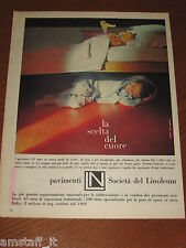 *SOCIETA' DEL LINOLEUM PAVIMENTO=1961=PUBBLICITA'=ADVERTISING=WERBUNG=PUBLICITE=