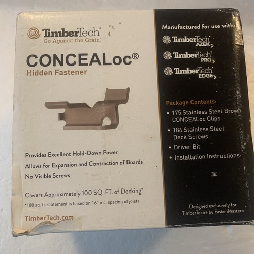 Timbertech concealoc deck - concealoc,