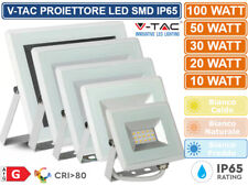 V-TAC OPTONICA FARO FARETTO LED SMD 10W 20W 30W 50W 100W ULTRA SLIM IP65 BIANCO