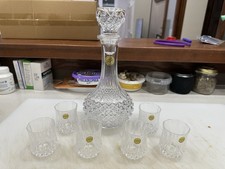 CRISTAL D'ARQUES Set 7 Pz. Cassandra ( bottiglia + 6 bicchieri ) in cristallo