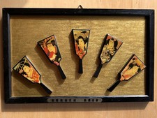 Japanese wooden painting - japanese, with