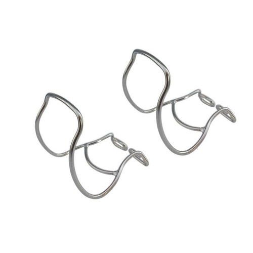 Coppia puntapiedi acciaio inox - coppia,