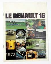 Le Renault 16 1973 Brochure