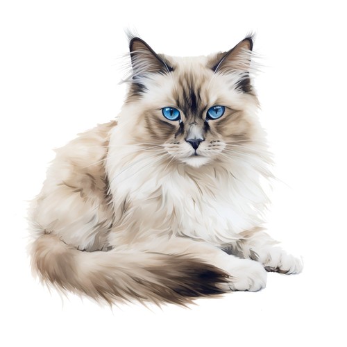 Adesivi ragdoll gatto - ragdoll,