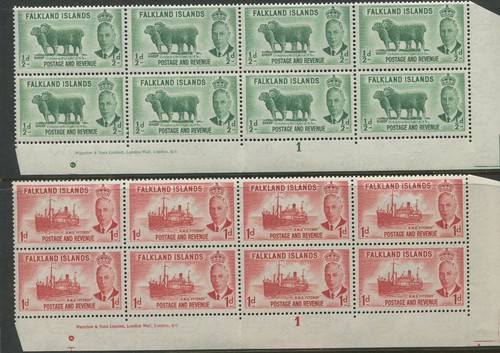 Isole falkland 1952 sg172 - falkland, sg172/73