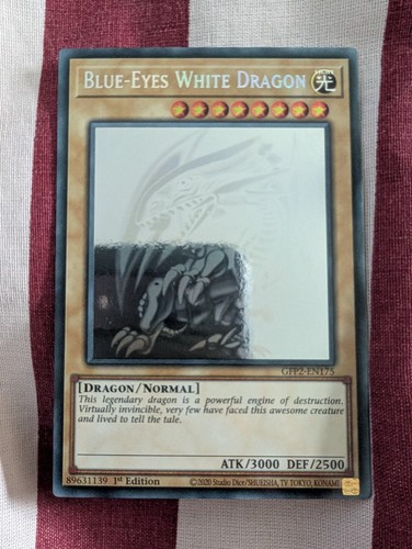 Blue eyes white - blue, dragon