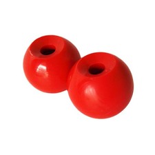 2 pezzi di plastica rossa di