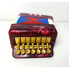 Fisarmonica vintage rame rosso