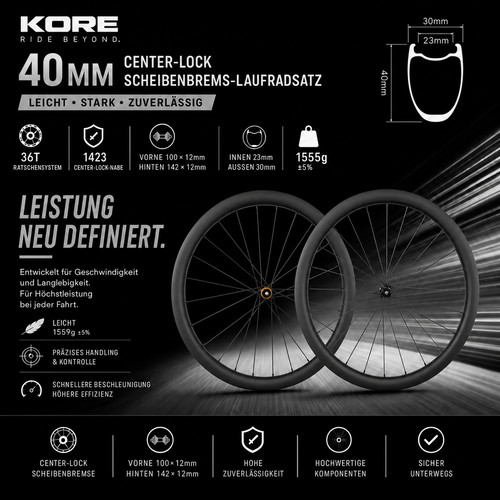 Set ruote carbonio - in, kore