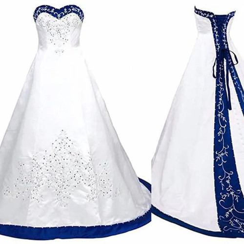 Abito sposa blu reale e - da,