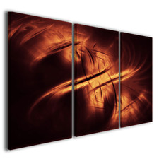 Quadro astratto Background design giallo marrone arredamento moderno stampa tela