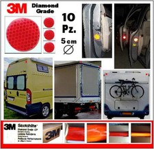 10 CERCHI ADESIVI RIFRANGENTI