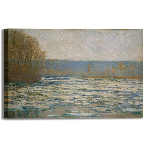 Monet ghiaccio sulla senna - ghiaccio,