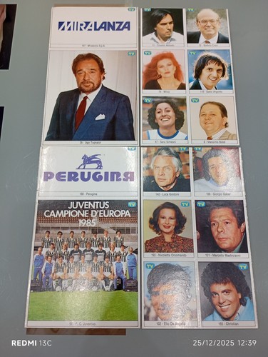 Lotto figurine panini - panini, tv