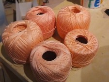 Lotto 14. Cotone Filo Di Scozia Per Uncinetto Rosa Salmone 