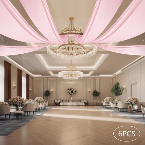 6pcs 5x30ft tende soffitto - 6pcs,