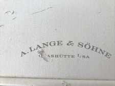 Vassoio Presentazione A.LANGE & SOHNE