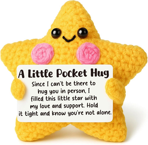 Crochet star pocket hug - pocket,