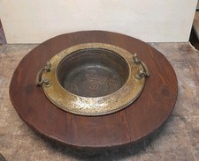 Antico Braciere In Legno