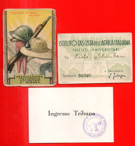 Lotto tessera volontari - lotto, guerra
