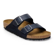 Birkenstock Arizona BS sandali uomo blu notte scarpe comode slide