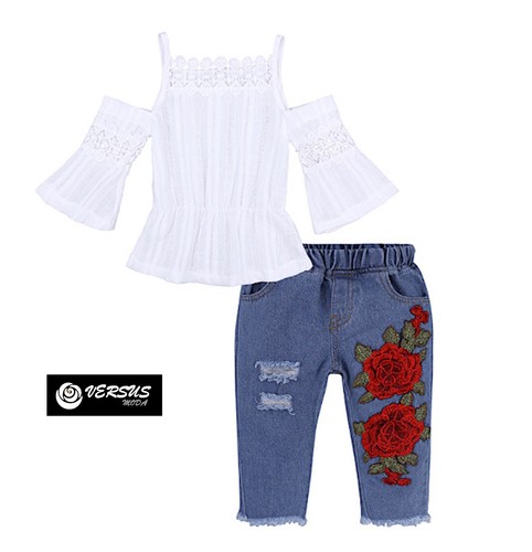 Maglia bambina top spalle - bambina,
