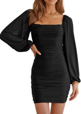 Vestito Donna Elegante Maniche