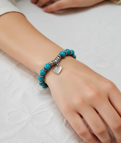 Bracciale turchese pietra di - bracciale,