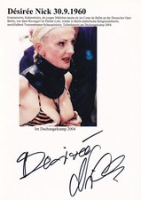 Autogramm - Desiree Nick