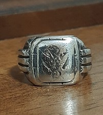 Anello argento 925 Oro  Uomo college originale Guerra Vietnam  Ring Sterling $