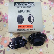 SYNTAX AUTO BELLOWS ADAPTOR FOR Y/CONTAX INTERCHANGEABLE MOUNTS NUOVO 