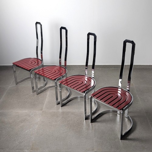 Sedie postmoderne cromate - , e