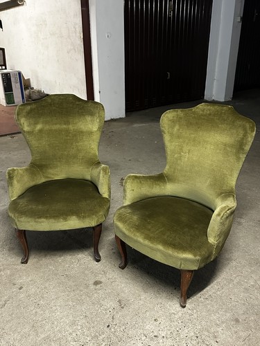 Poltroncine vintage velluto - poltroncine,