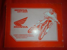 Manuale d'officina originale genuine shop manual Honda CR125R 1990