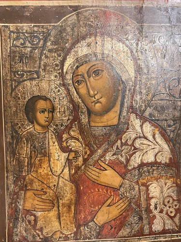 Icona russa antica legno - antica,