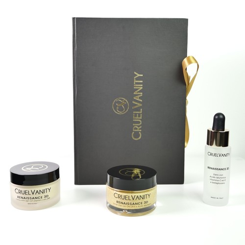 Set con crema viso - , all'oro
