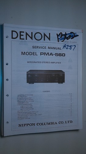 Denon pma 560 manuale - manuale, di