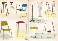 METALMOBIL ARREDAMENTO FORMICA CASA BAR SEDIE MODELLI DESIGN COLORI ANNI 60