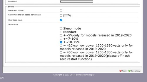 Overclock bitmain antminer z15