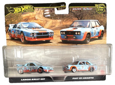 Hot Wheels Lancia Rally 037 Fiat 131 Abarth Italia GULFO 2 Pack 1:64 Modellino Auto