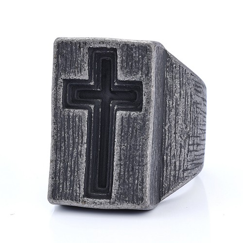 Anello croce punk uomo - croce,