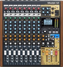 TASCAM MODEL 12 Mixer Professionale 10 Canali Analogico con Scheda Audio Usb